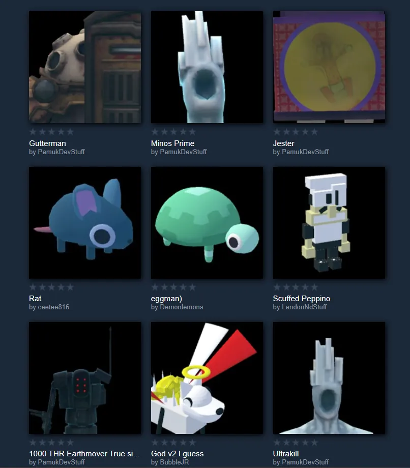 Steam Workshop UI